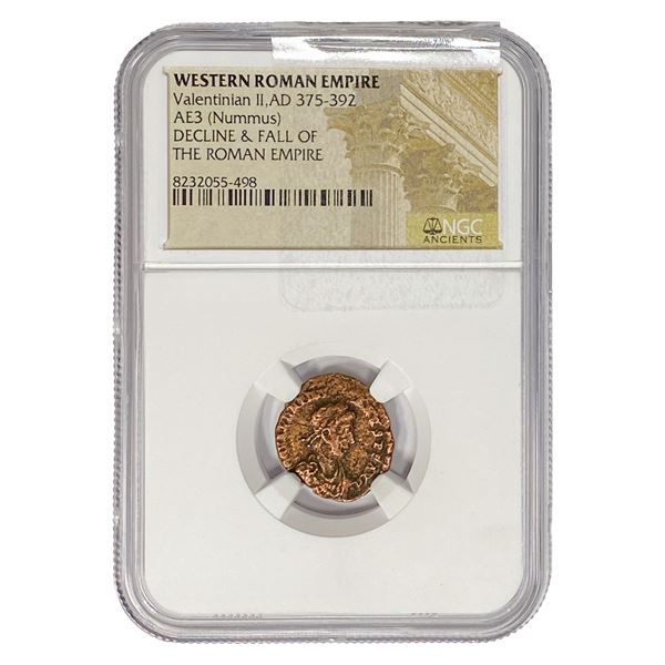 WesternRoman ValentinianII,AD375-392 AE3(Nummus) NGC