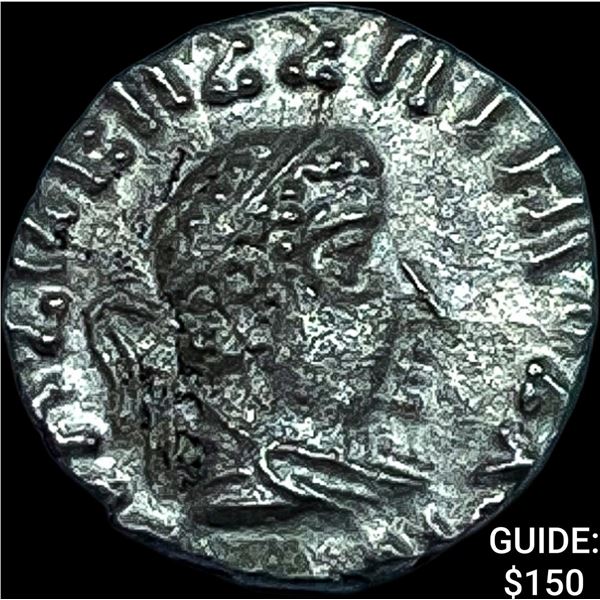 Bactria Hermaeus 70-50 BC Silver Drachm CHOICE AU