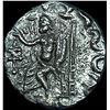 Image 2 : Bactria Hermaeus 70-50 BC Silver Drachm CHOICE AU