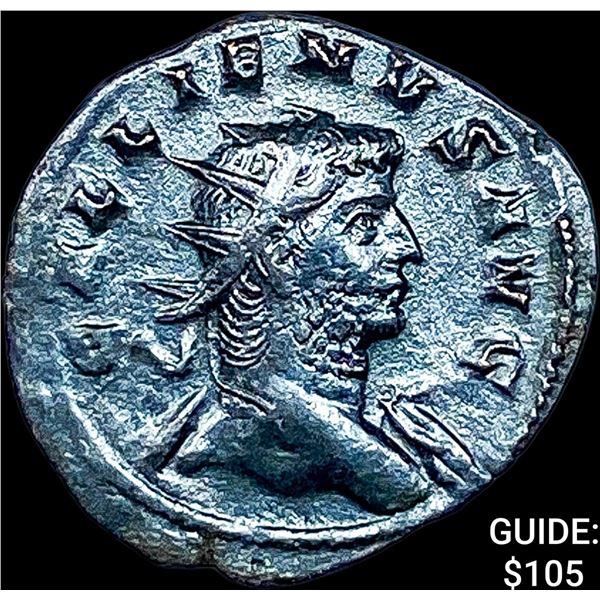 Roman Gallienus 253-268 AD BI Dbl Denarius CHOICE AU