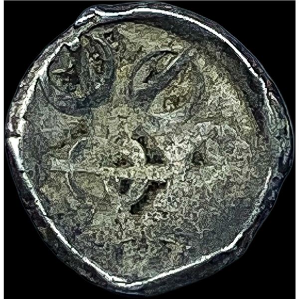 India 500-400 BC Silver 1/8th Taxila NEARLY UNCIRCULATED