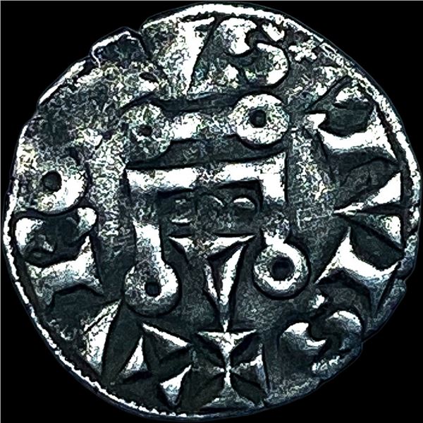 1297-1301 AD Frankish Greece Silver Denier NEARLY UNCIRCULATED