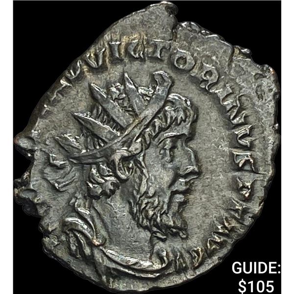 Romano-Gallic Victorinus 269-271 AD BI Dbl Denarius CHOICE AU