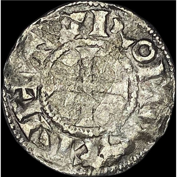 France Abbey of St Martin Silver Denier NEARLY UNCIRCULATED