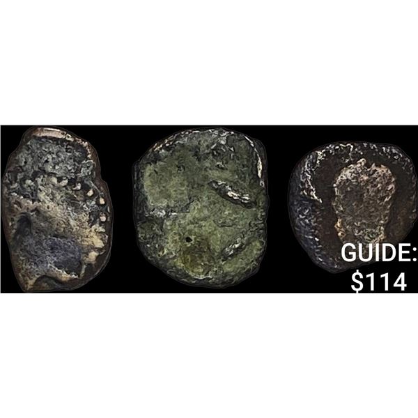 [3 Coins] Luke 21: 1-4 Widow's Mite NEARLY UNCIRCULATED