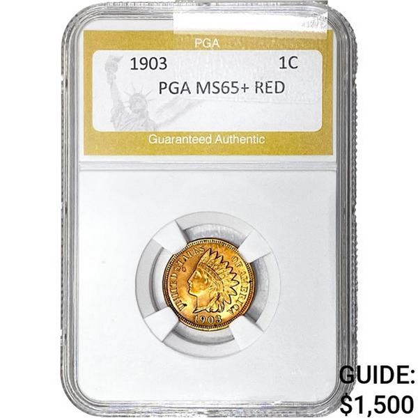 1903 Indian Head Cent PGA MS65+ RED