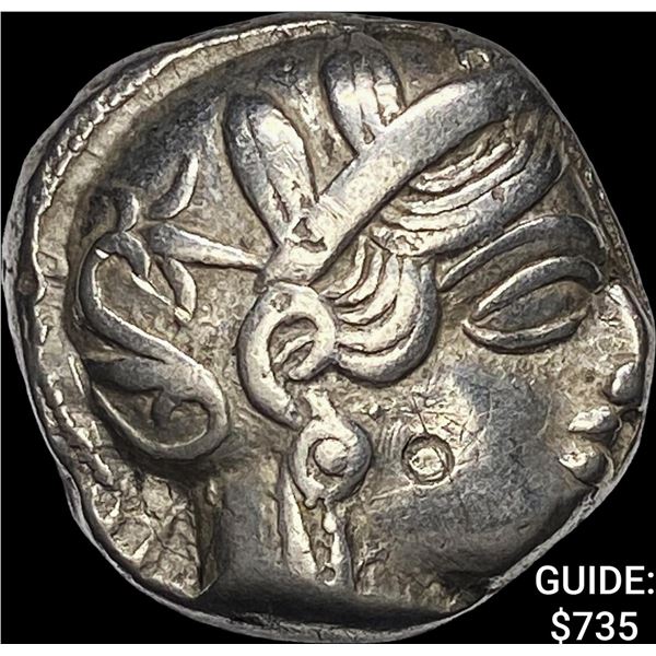 Attica Athens 393-294 AD Silver Tetradrachm NEARLY UNCIRCULATED