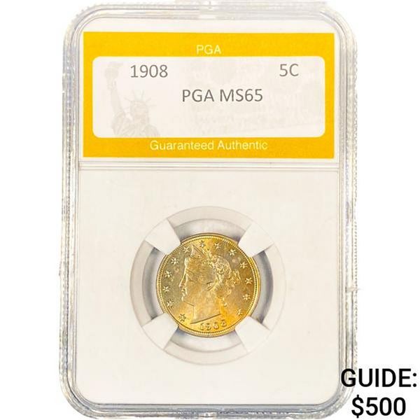1908 Liberty Victory Nickel PGA MS65