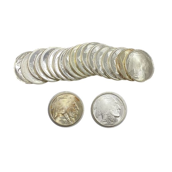[20 Coins] 2009 Roll of Silver Buffalo 1 oz