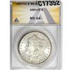 Image 1 : 1883-CC Morgan Silver Dollar ANACS MS64