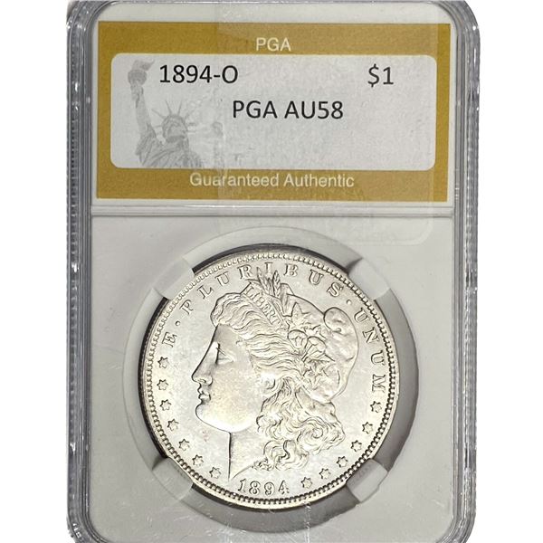 1894-O Silver Peace Dollar PGA AU58
