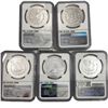 Image 2 : [5 Coins] 2021 Peace $1 & Morgan $1s NGC MS70