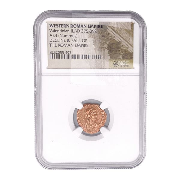 WesternRoman ValentinianII,AD375-392 AE3(Nummus) NGC