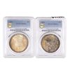 Image 1 : [2 Coins] 1883-1884 Morgan Silver Dollar PCGS MS64