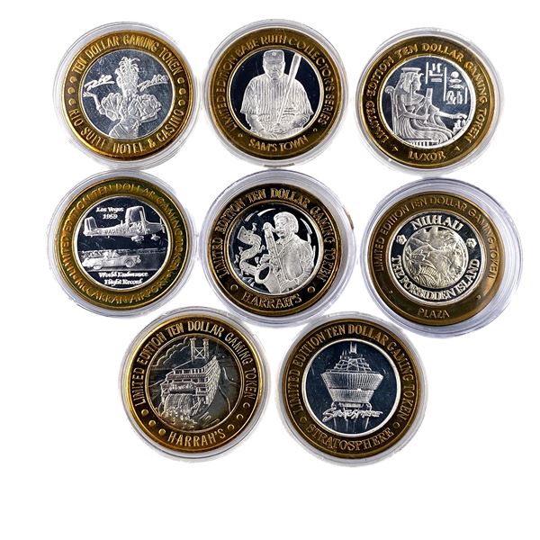 [8 Coins]  $10 Las Vegas Gaming Tokens
