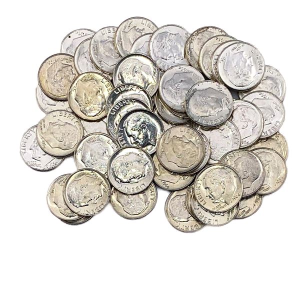 [50 Coins] Mixed Dates Roll of Dimes