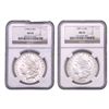 Image 1 : [2 Coins] 1901-1904 Morgan Silver Dollar NGC MS65