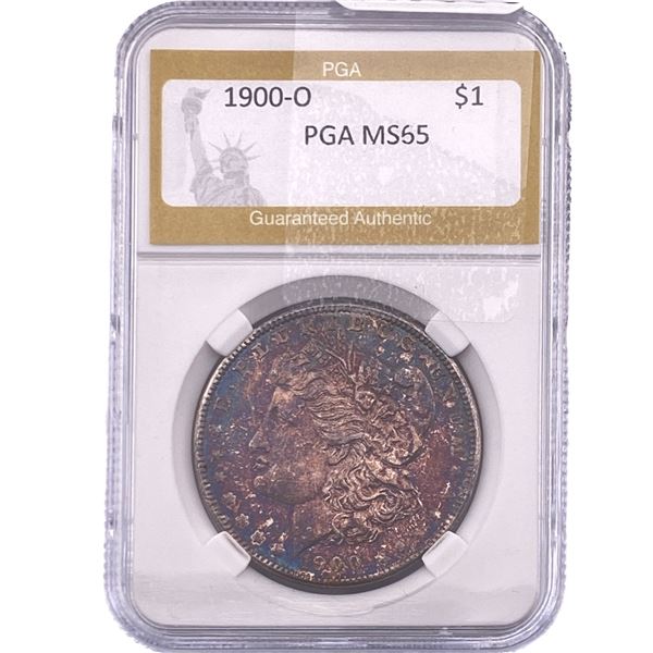 1900-O Morgan Silver Dollar PGA MS65