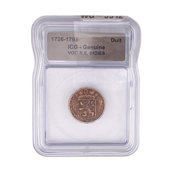 1726-1793 VOC N.E. INDIES Duit ICG Genuine