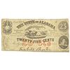 Image 1 : 1863 25C Confederate State of Alabama