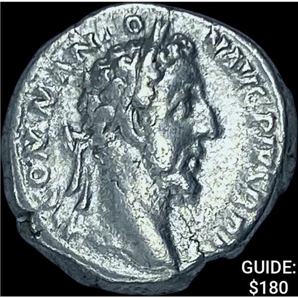 Roman Commodus 117-192 AD Silver Denarius CHOICE AU