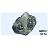 Image 1 : 1500s-1600s Spanish Colonial Silver Cob NEARLY UNCIRCULATED