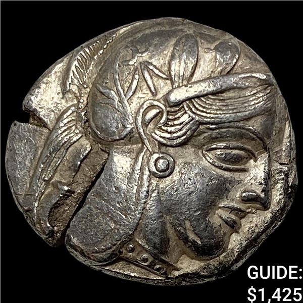 Athens 440-404 BC SIlver Owl Tetradrachm CLOSELY UNCIRCULATED