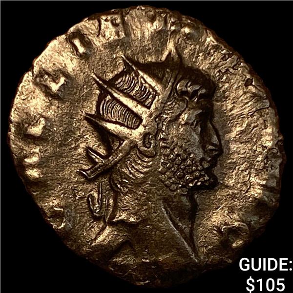 Roman Gallienus 253-268 AD Bronze Dbl Denarius CHOICE AU