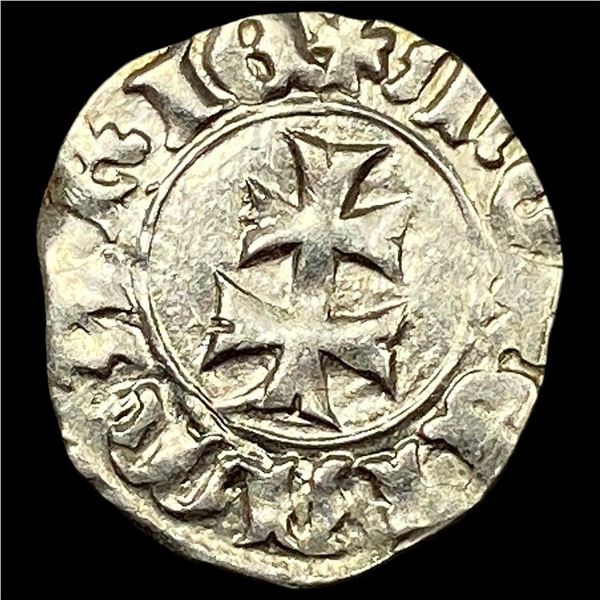 1386-1395 Hungary Silver Denar CLOSELY UNCIRCULATED