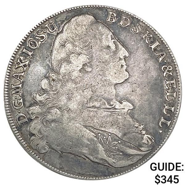 1771 Germany Silver Thaler ABOUT UNCIRCULATED