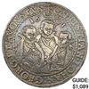 Image 1 : German States Saxony Silver Thaler - 3 Brothers CLOSELY UNCIRCULATED