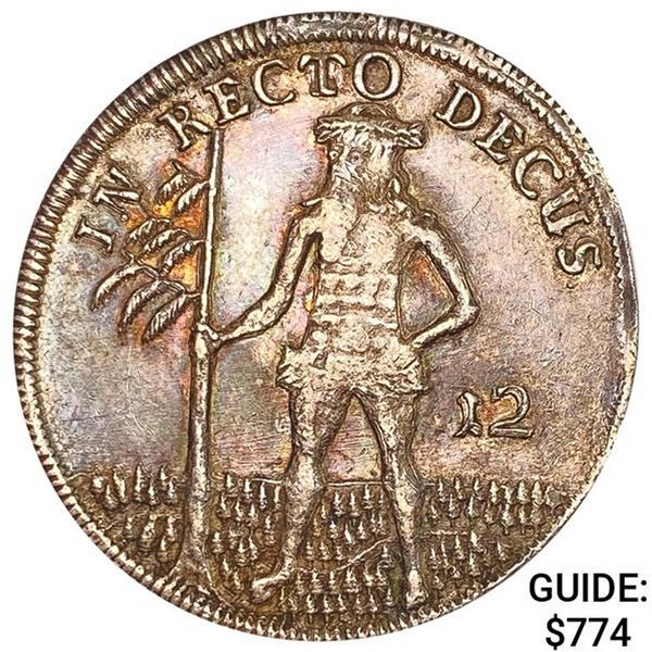 1702 German States Silver 12 Mariengroschen CLOSELY UNCIRCULATED