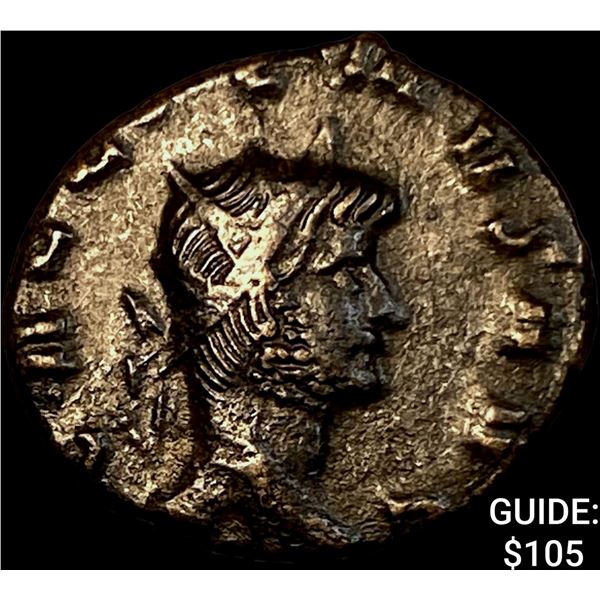 Roman Gallienus 253-268 AD Bronze Dbl Denarius CHOICE AU