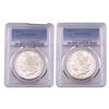 Image 1 : [2 Coins] 1884-1885 Morgan Silver Dollar PCGS MS65