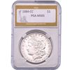 Image 1 : 1884-CC Morgan Silver Dollar PGA MS65