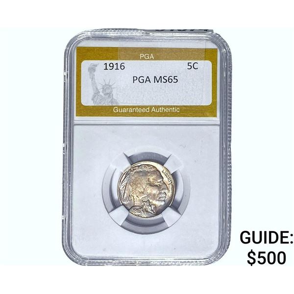 1916 Buffalo Nickel PGA MS65