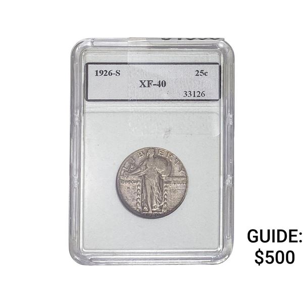 1926-S Standing Liberty Quarter MCG XF40