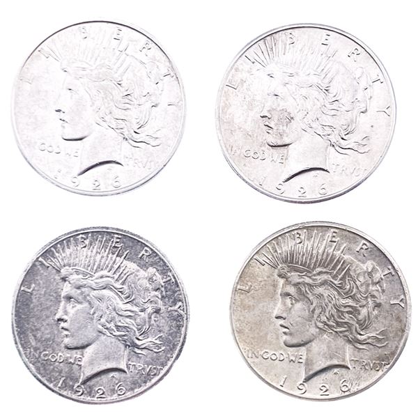 [4 Coins] 1926 Silver Peace Dollar