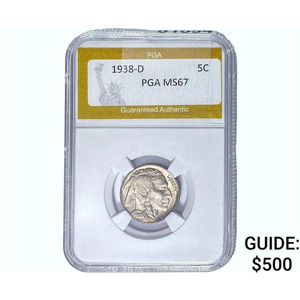1938-D Buffalo Nickel PGA MS67