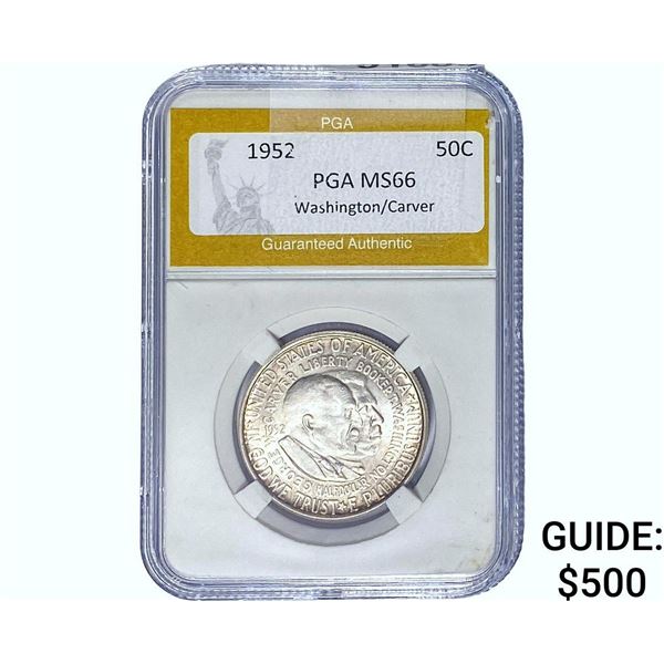 1952 Washington Carver Half Dollar PGA MS66