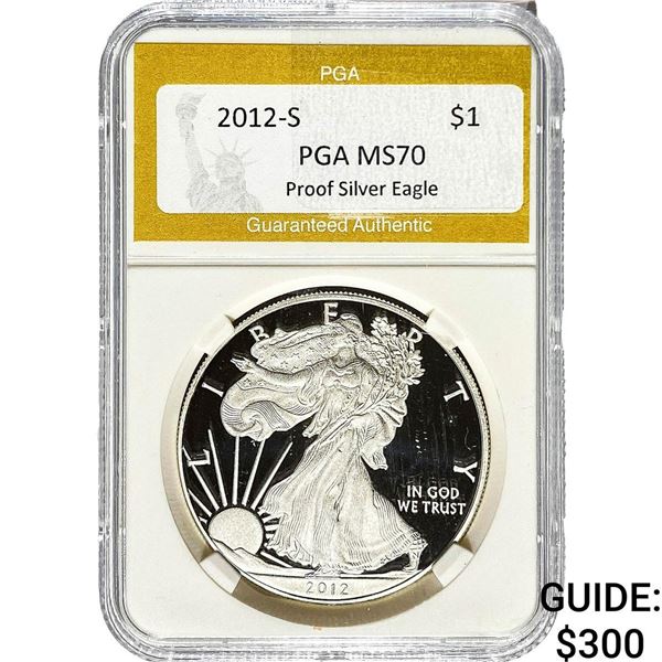 2012-S Silver Eagle PGA MS70