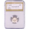 Image 1 : 1920 Mercury Silver Dime PGA MS66 FB