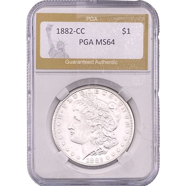 1882-CC Morgan Silver Dollar PGA MS64