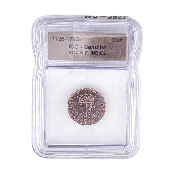 1726-1793 VOC N.E. INDIES Duit ICG Genuine