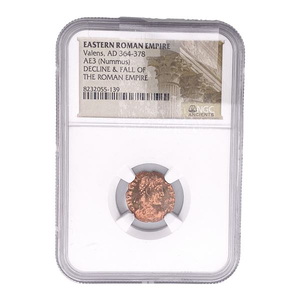 Eastern Roman Valens, AD 364-378 AE3(Nummus) NGC