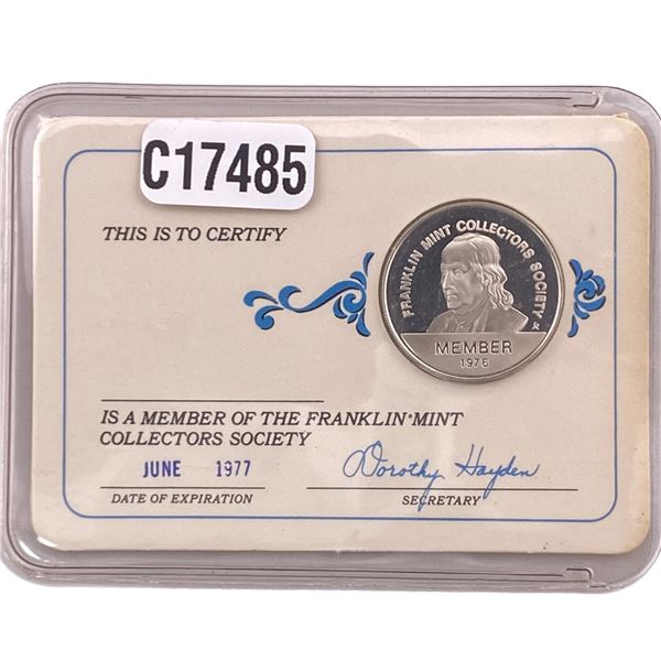 1976 Franklin Mint Collectors Society Coin