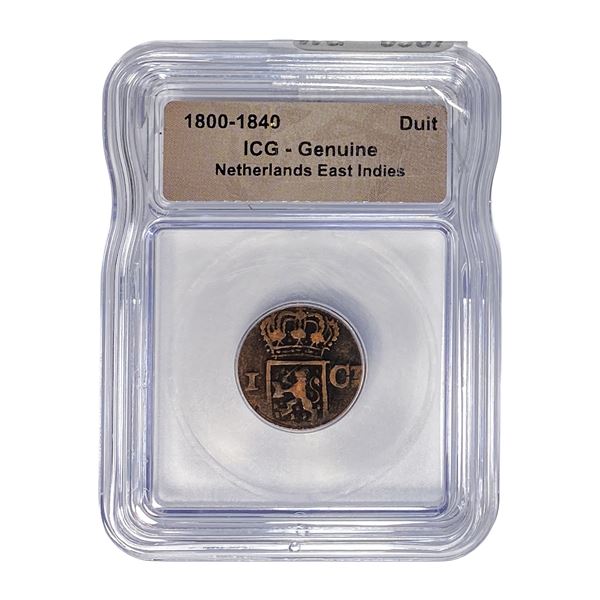 1800-1840 Netherlands East Indies Duit ICG Genuine