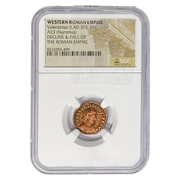 WesternRoman ValentinianII,AD375-392 AE3(Nummus) NGC