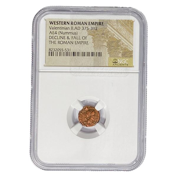 WesternRoman ValentinianII,AD375-392 AE4(Nummus) NGC