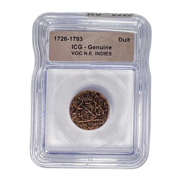 1726-1793 VOC N.E. INDIES Duit ICG Genuine